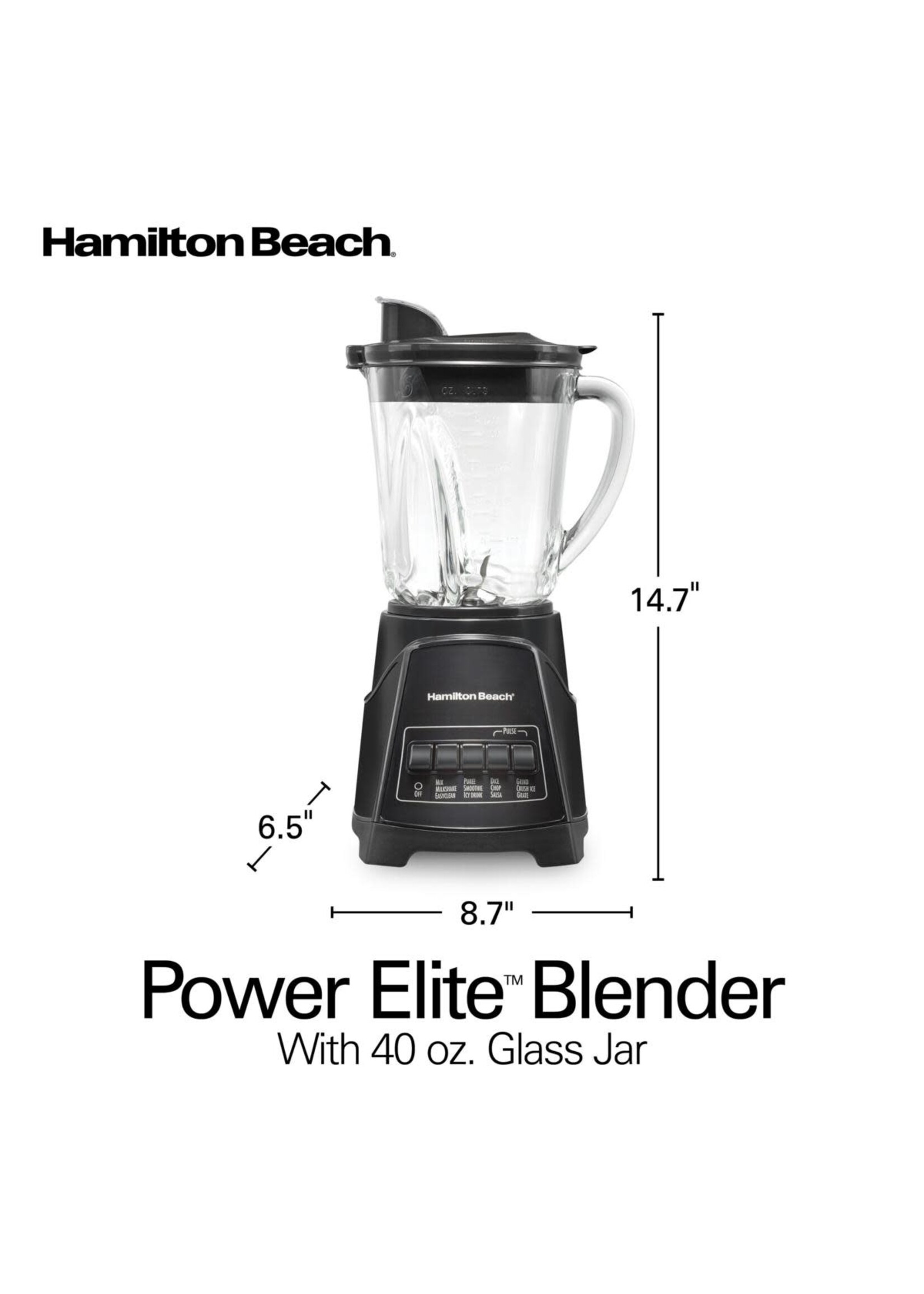 HAMILTON BEACH MULTI-FUNCTIONAL GLASS JAR BLENDER 58146 HB-58146 / 58148