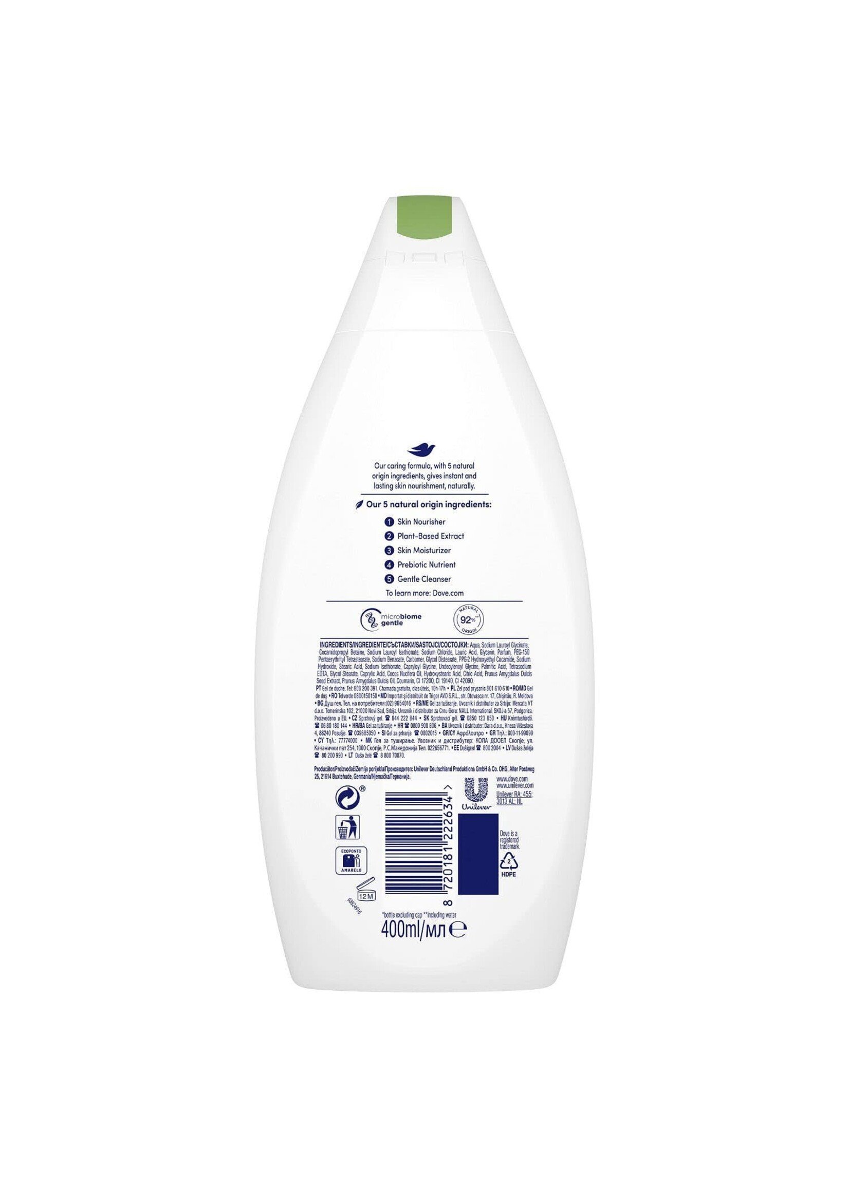 Dove DOVE CARE BY NATURE 5X NATURE ORIGIN INGREDIENTS RESTORING 400ML