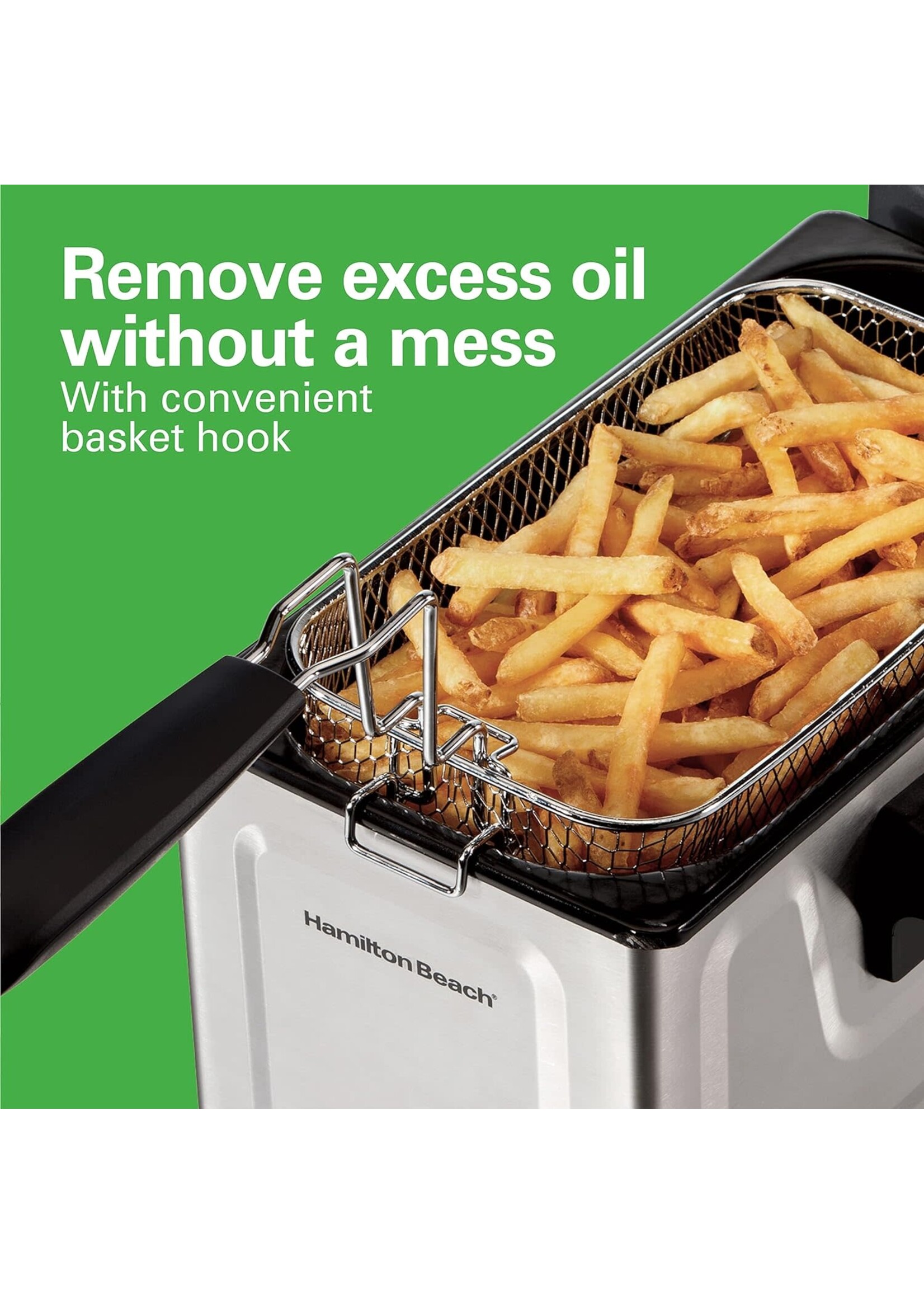 HAMILTON BEACH 35210 8 CUP DEEP FRYER