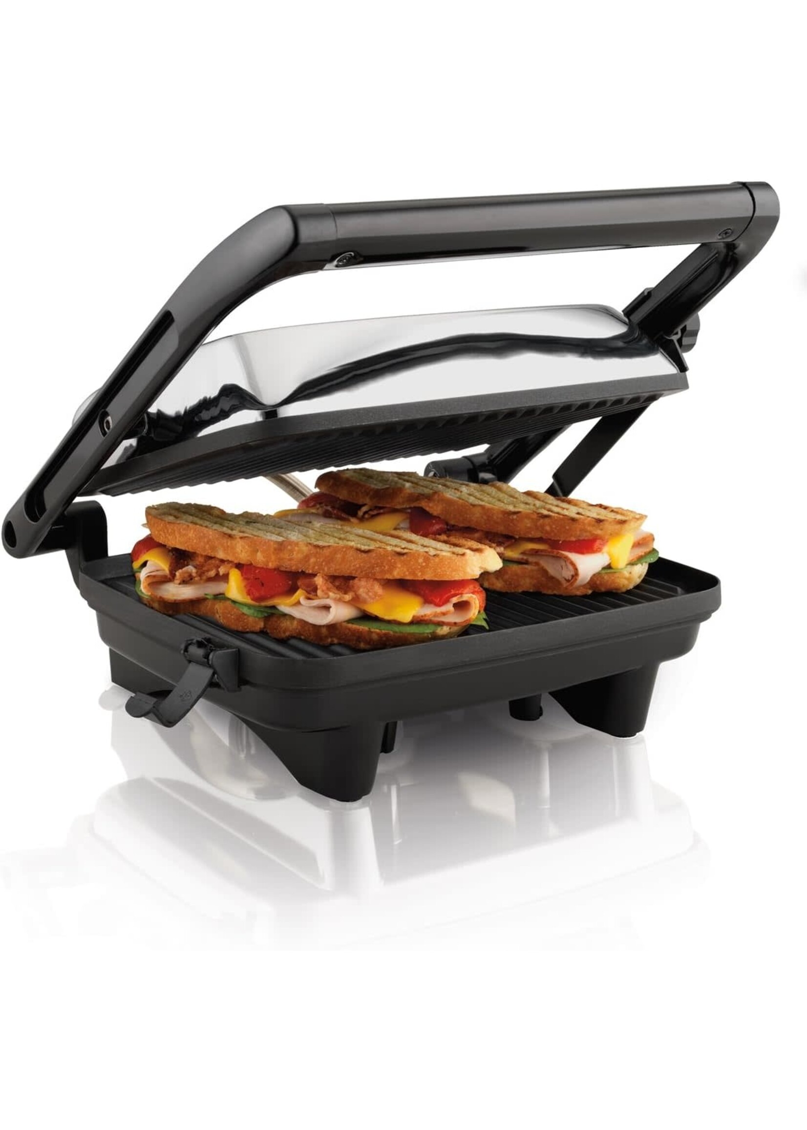 HB 25460Z HAMILTON BEACH -  PANINI PRESS  & GOURMET SANDWICH MAKER