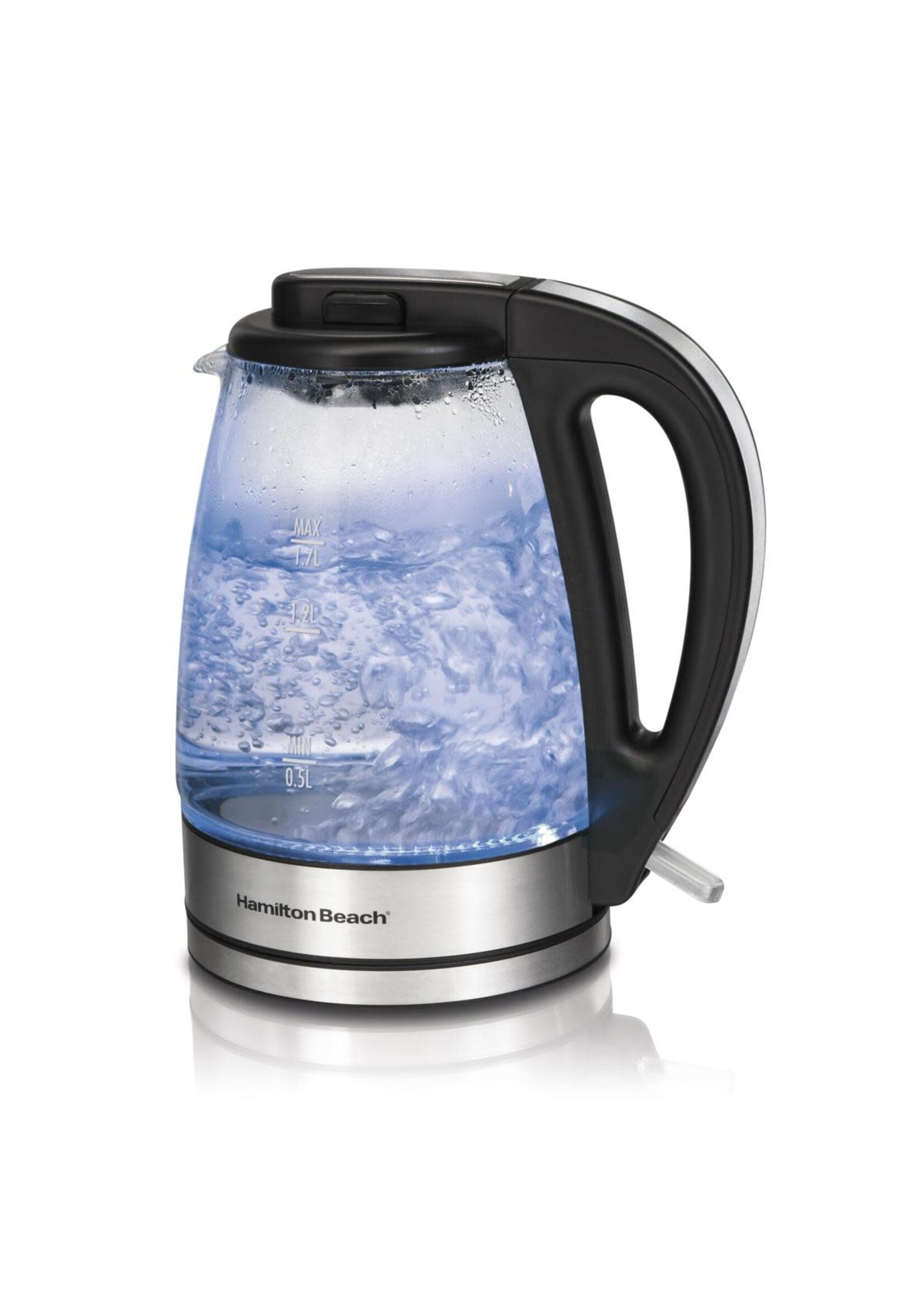 HAMILTON BEACH GLASS ELECTRIC  KETTLE 1.7 40865G