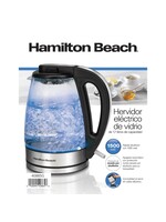 HAMILTON BEACH GLASS ELECTRIC  KETTLE 1.7 40865G