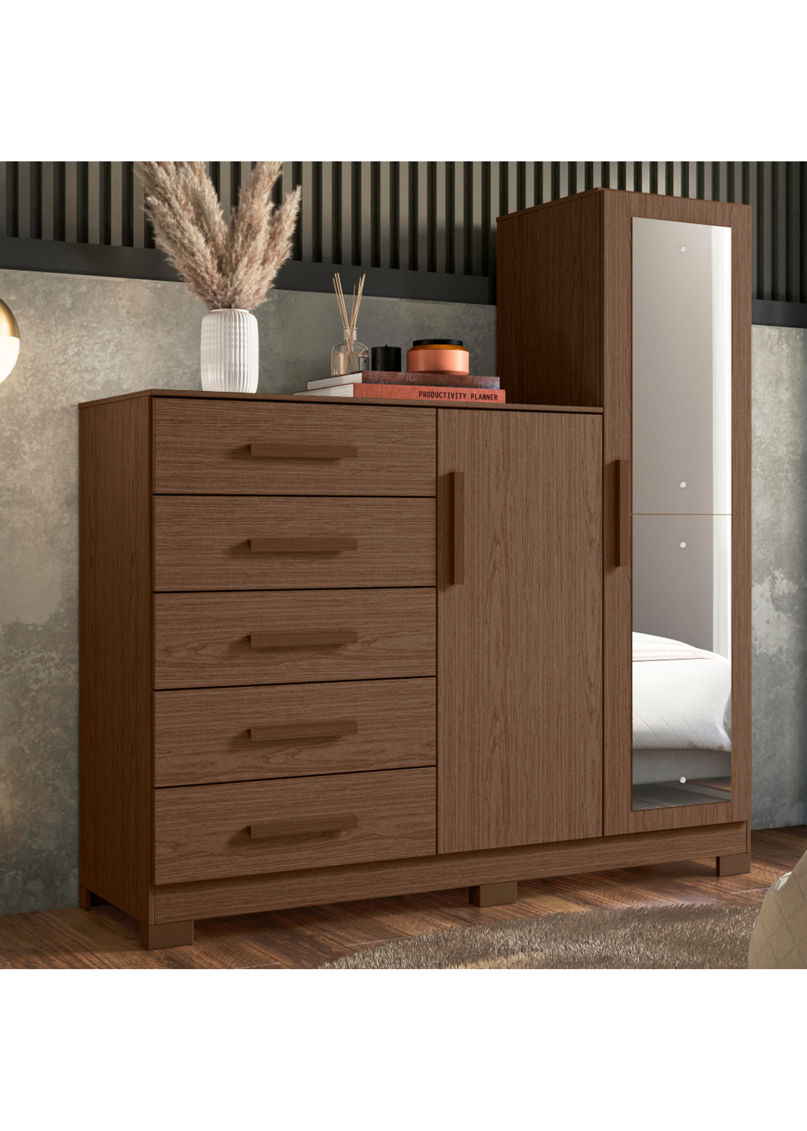 ALBATROZ ALBATROZ 22865-FONTANA-NAT/TIT -DRESSER COCOA