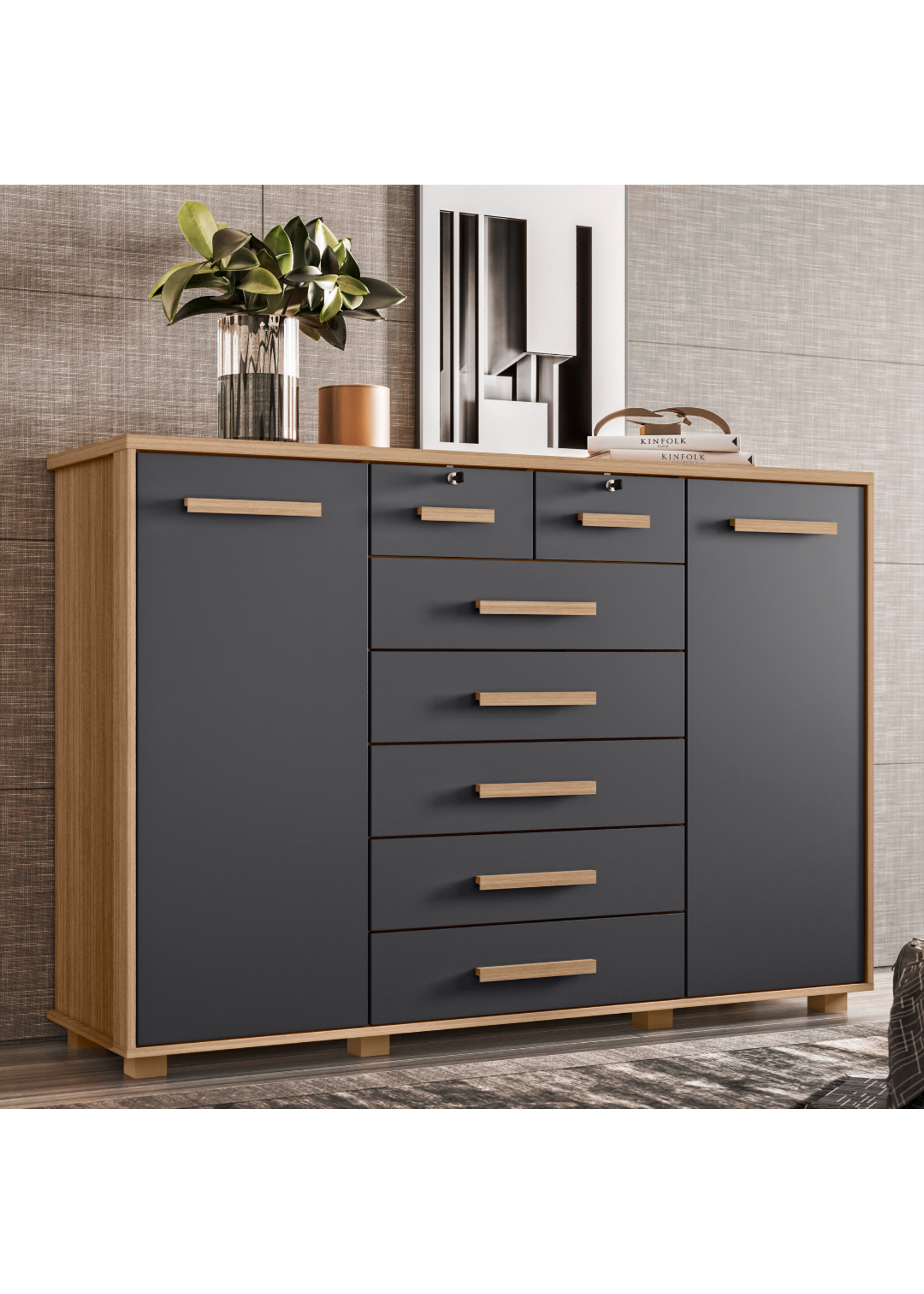 ALBATROZ ALBATROZ 112-FONTANA-NATURE/TITANIUM-DRESSER