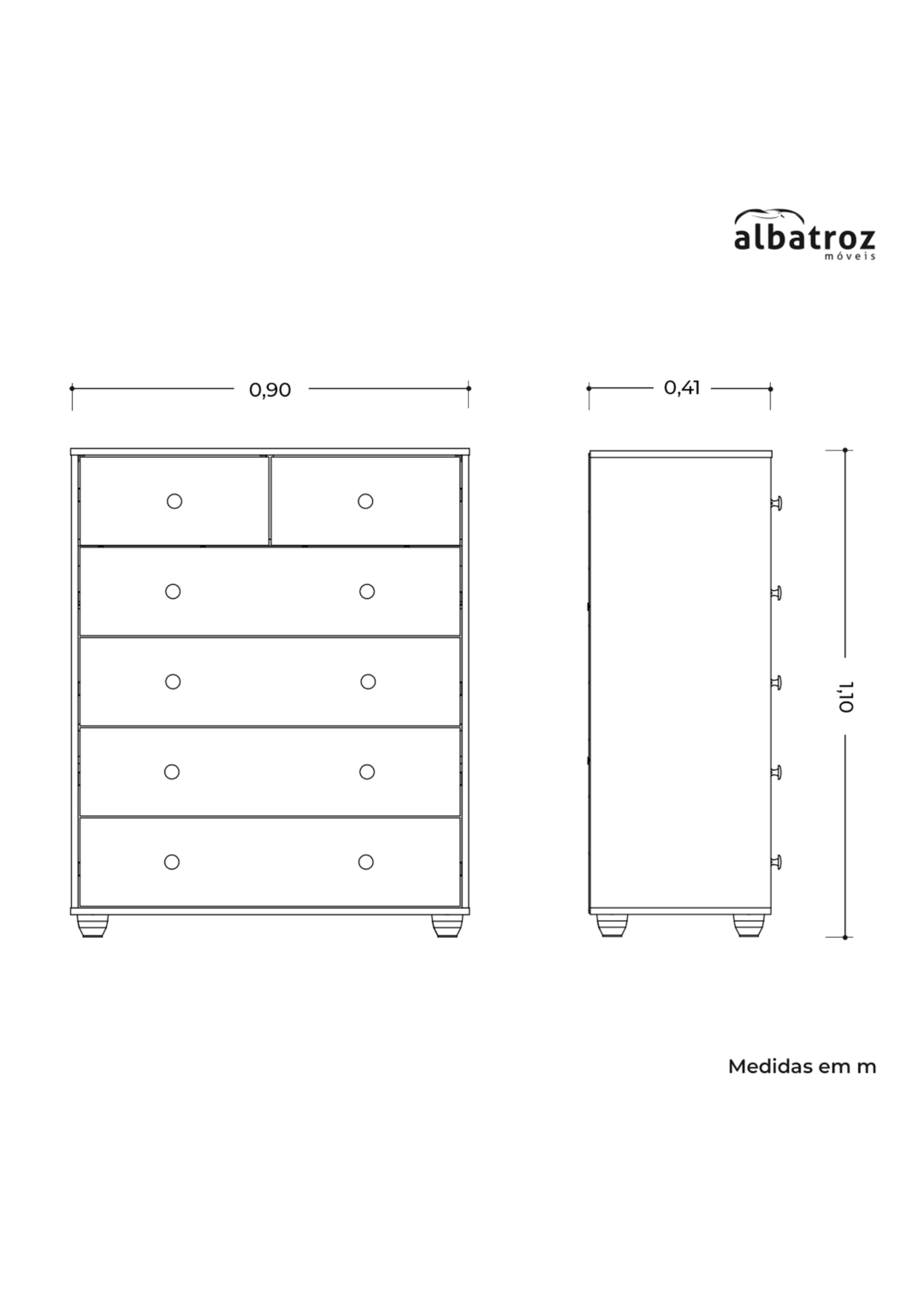 ALBATROZ ALBATROZ 15831-VICTORIA-CINNAMON-CHEST/DRESSER