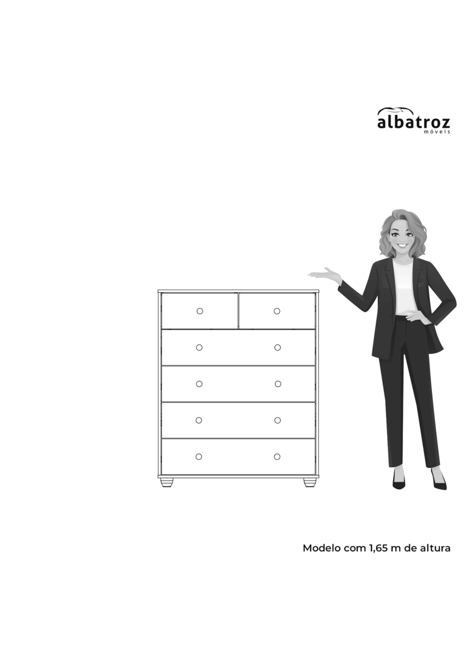 ALBATROZ ALBATROZ 15831-VICTORIA-CINNAMON-CHEST/DRESSER