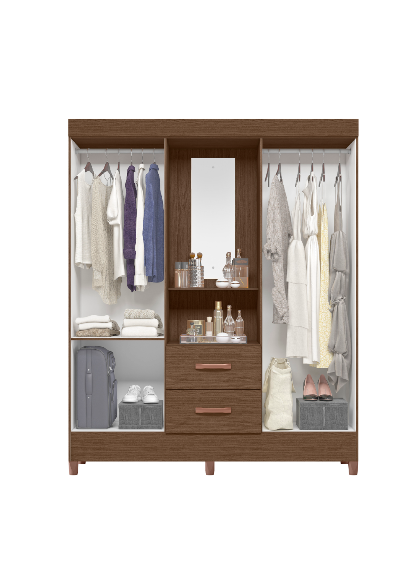 ALBATROZ 23416-COCOA-MOBI-CARPEL-WARDROBE