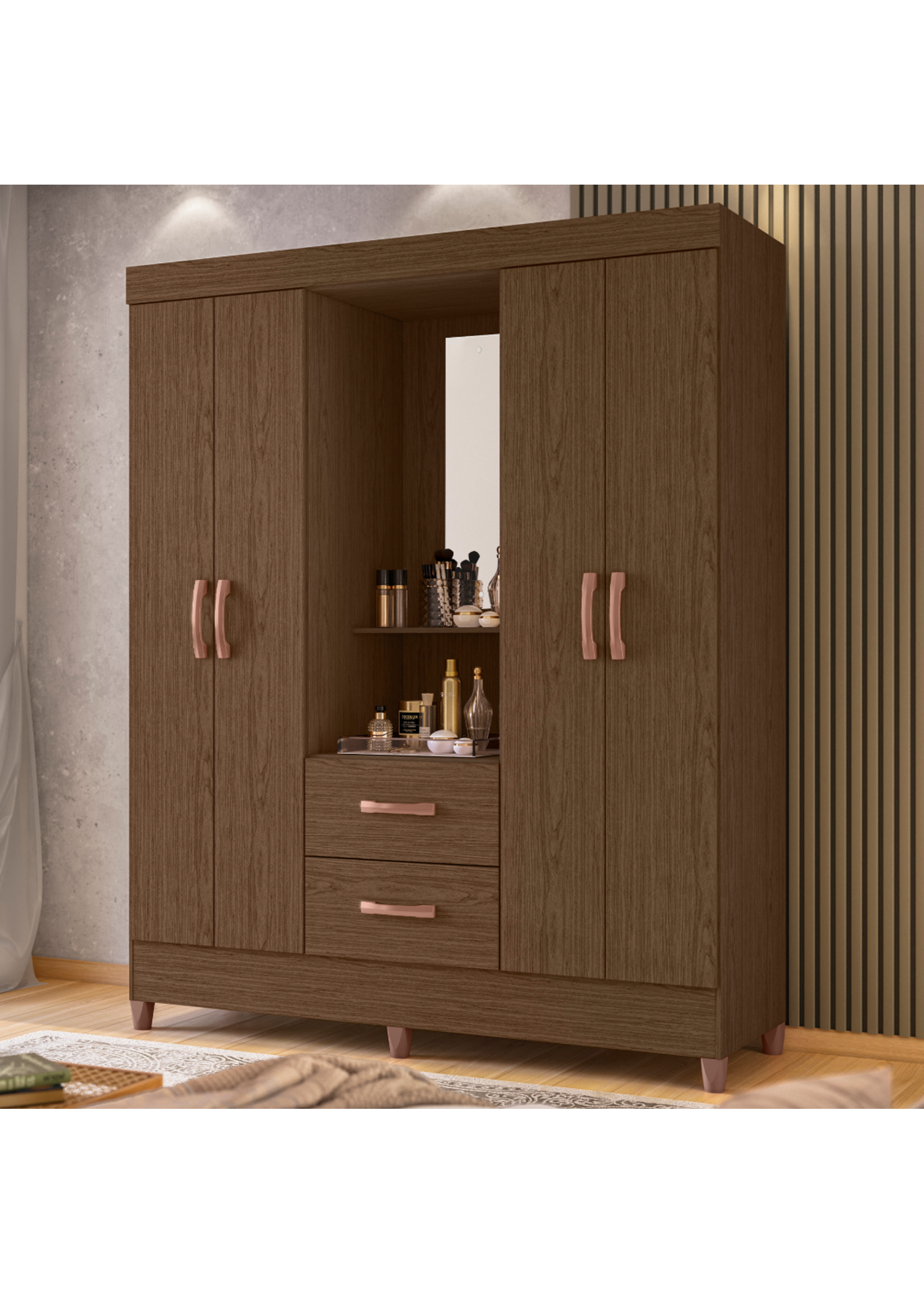 ALBATROZ 23416-COCOA-MOBI-CARPEL-WARDROBE