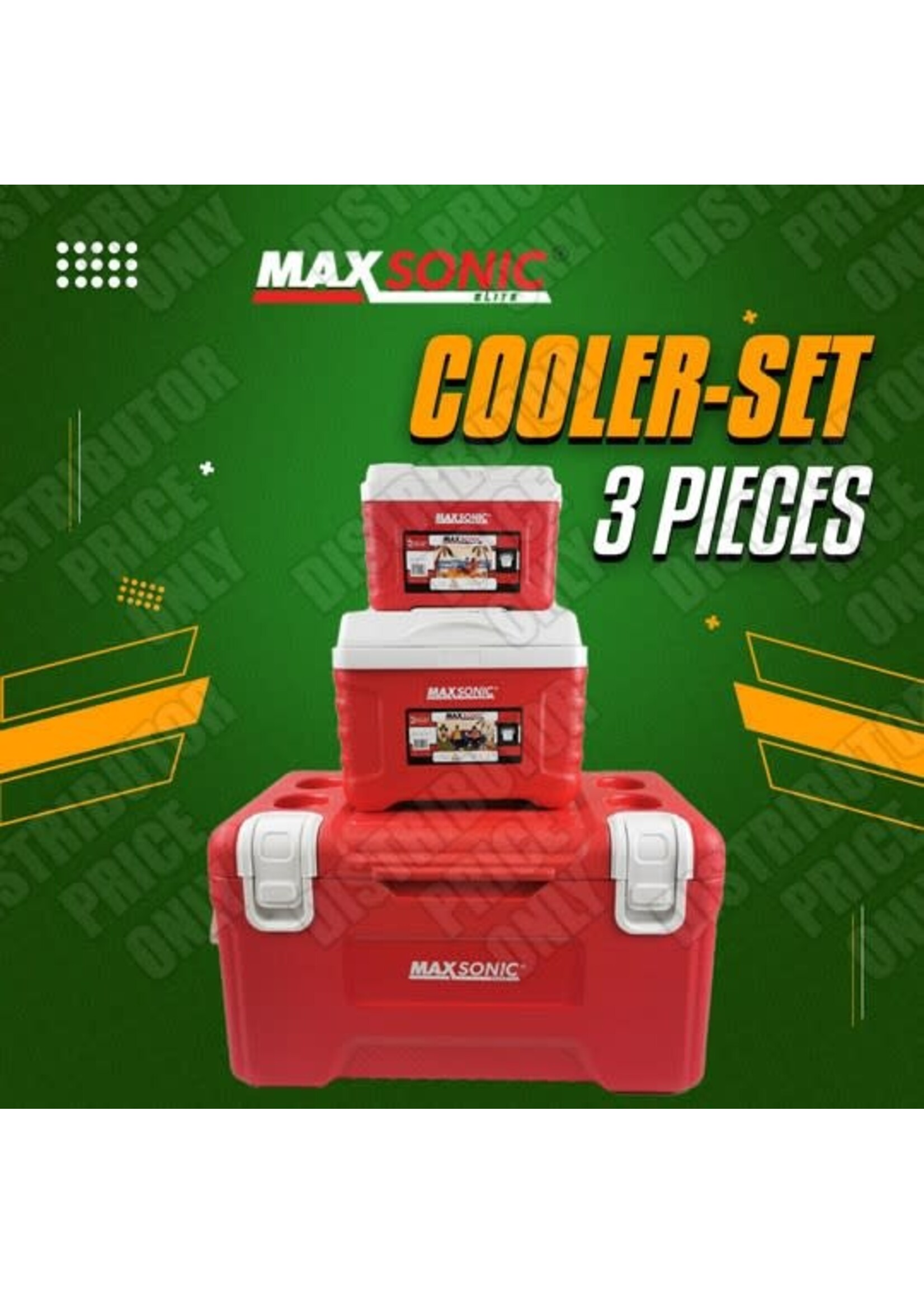 MAXONICS MAXONICS DRINKS COOLER & IGLOO-- SET OF 3