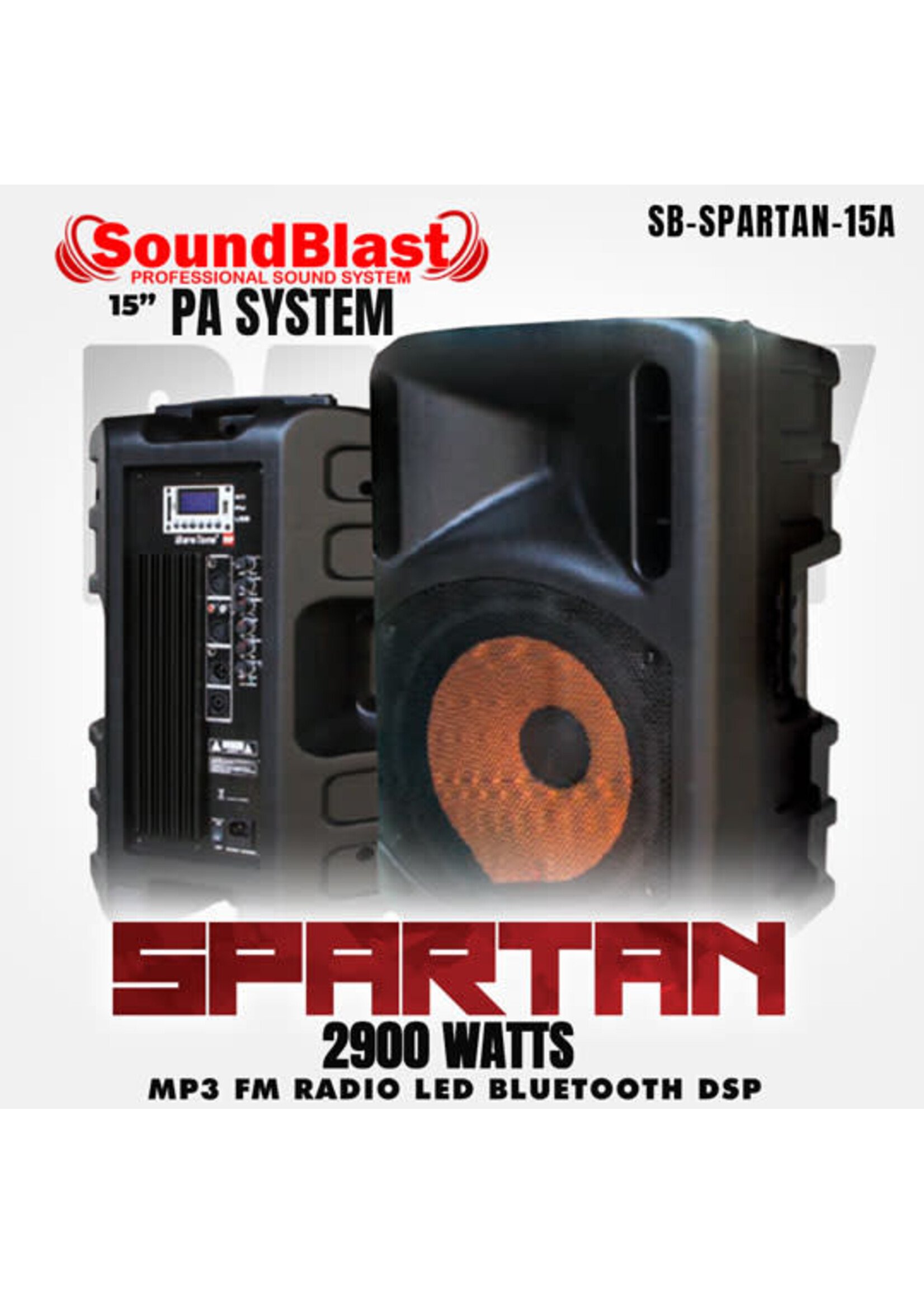 SB-SPARTAN-15A SOUND BLAST2900 WATTS SPEARKER