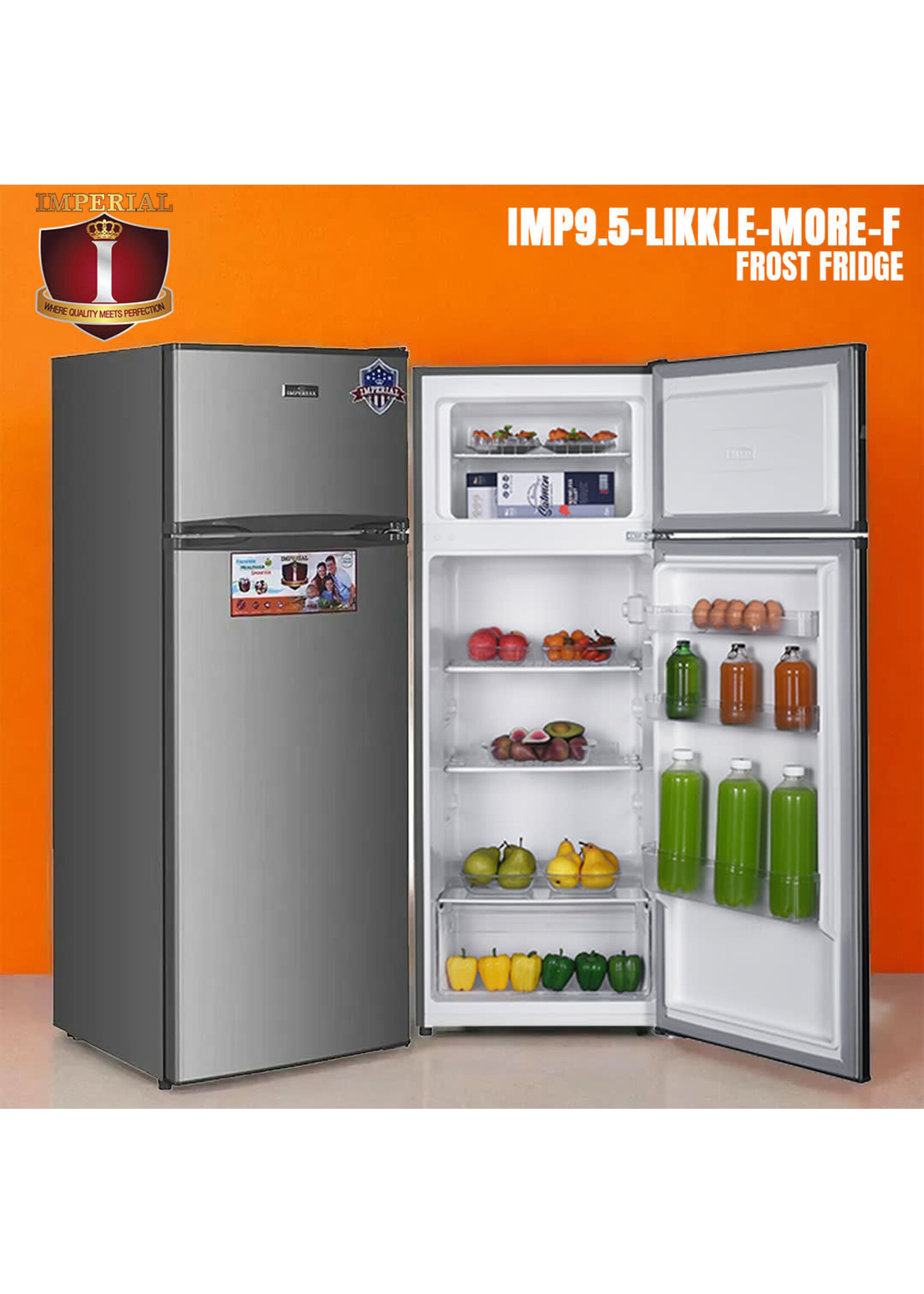 Imperial IMP9.5-LIKKLE MORE-F-IMPERIAL FROST FRIDGE METALIC