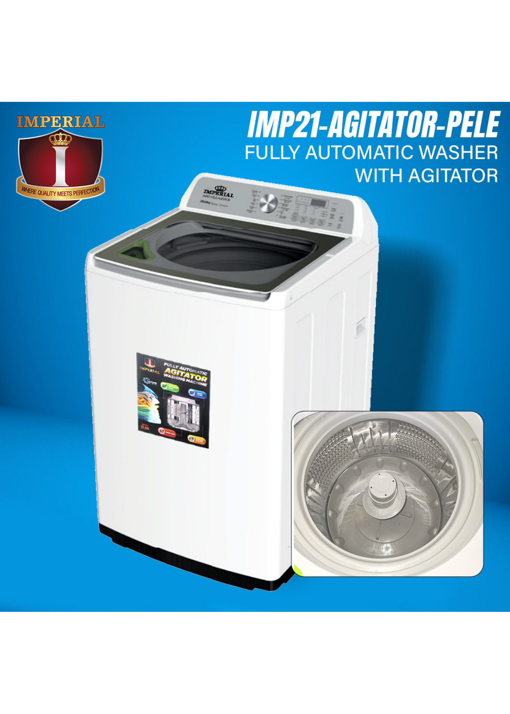 Imperial IMP21-AGITATOR-PELE IMPERIAL 17KG AUTHOMATIC WASHER