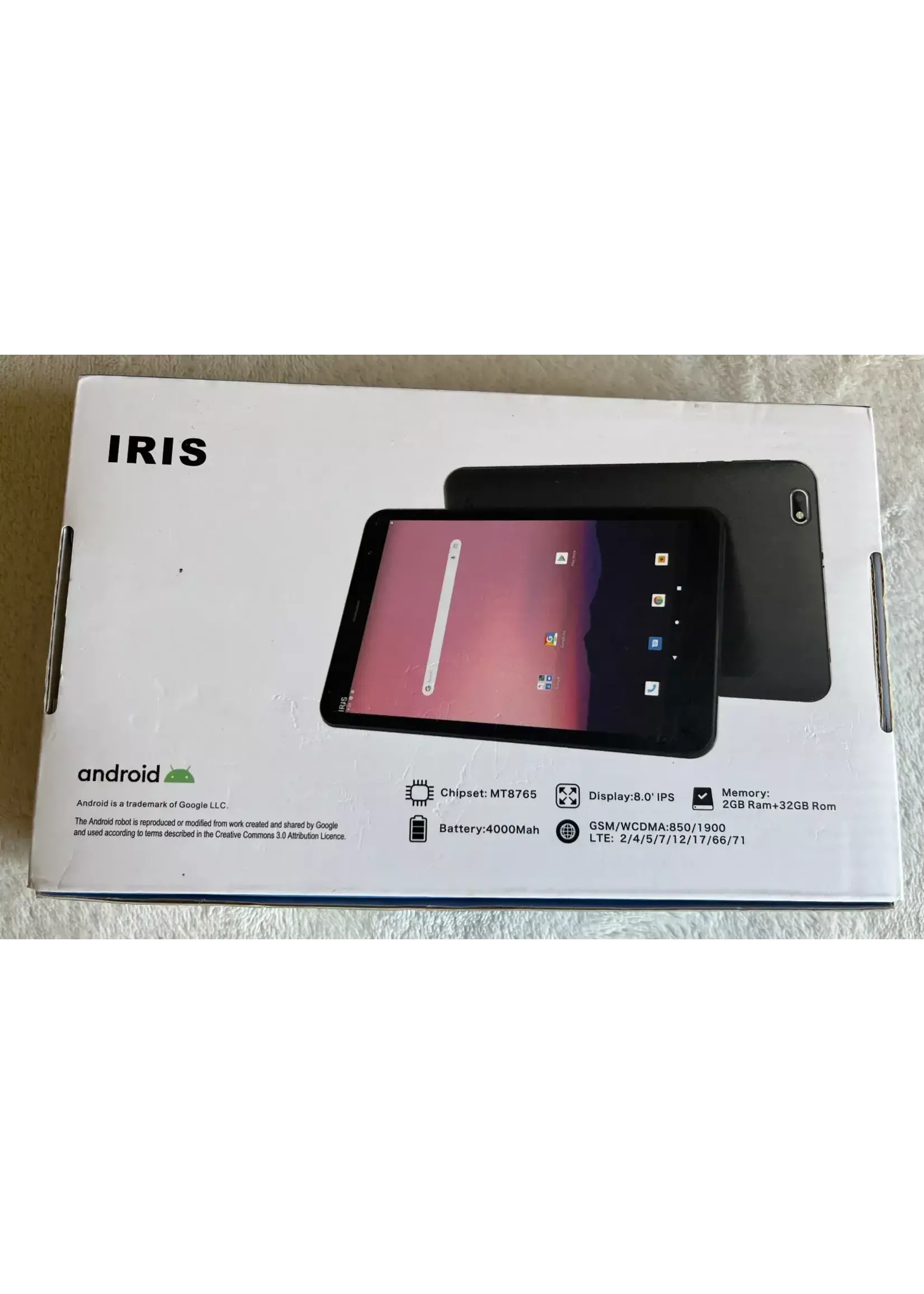 IRIS TABLET 8" 4G 2GB+32GB