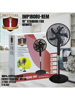 Imperial IMP1808U -- FAT ONE IMPERIAL 18"" FAN NIGHT LIGHT REMOTE -- 50 HZ ULTRA QUIET POWERFUL FAT