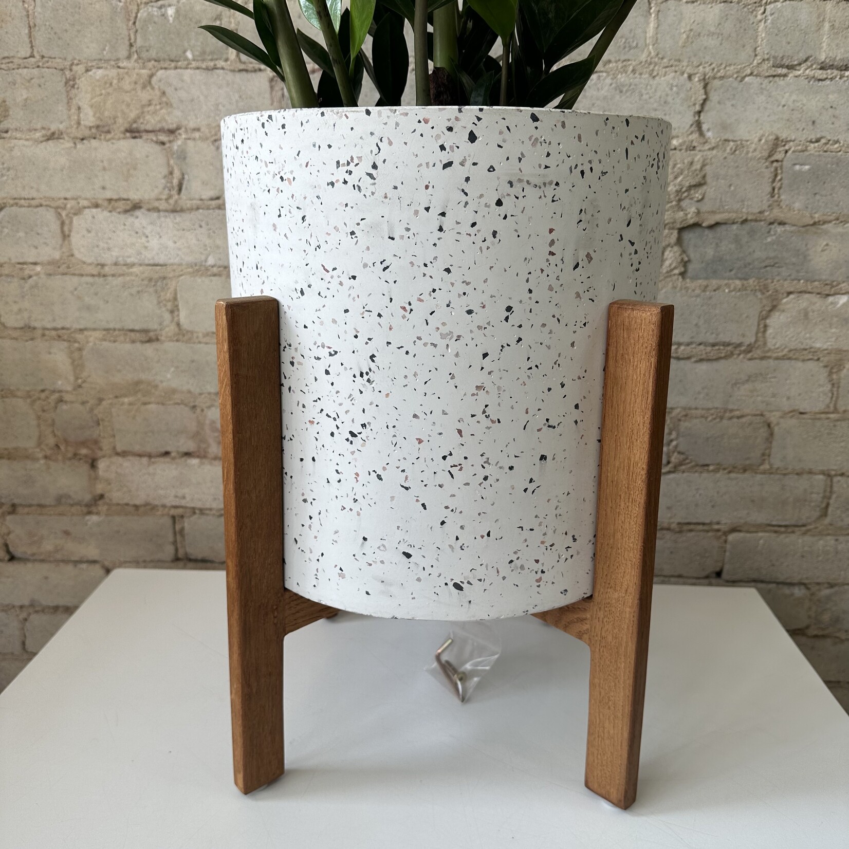 Terrazzo Pot with stand - DALE (fits 10")