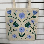 Tote Bag: Green Flowers