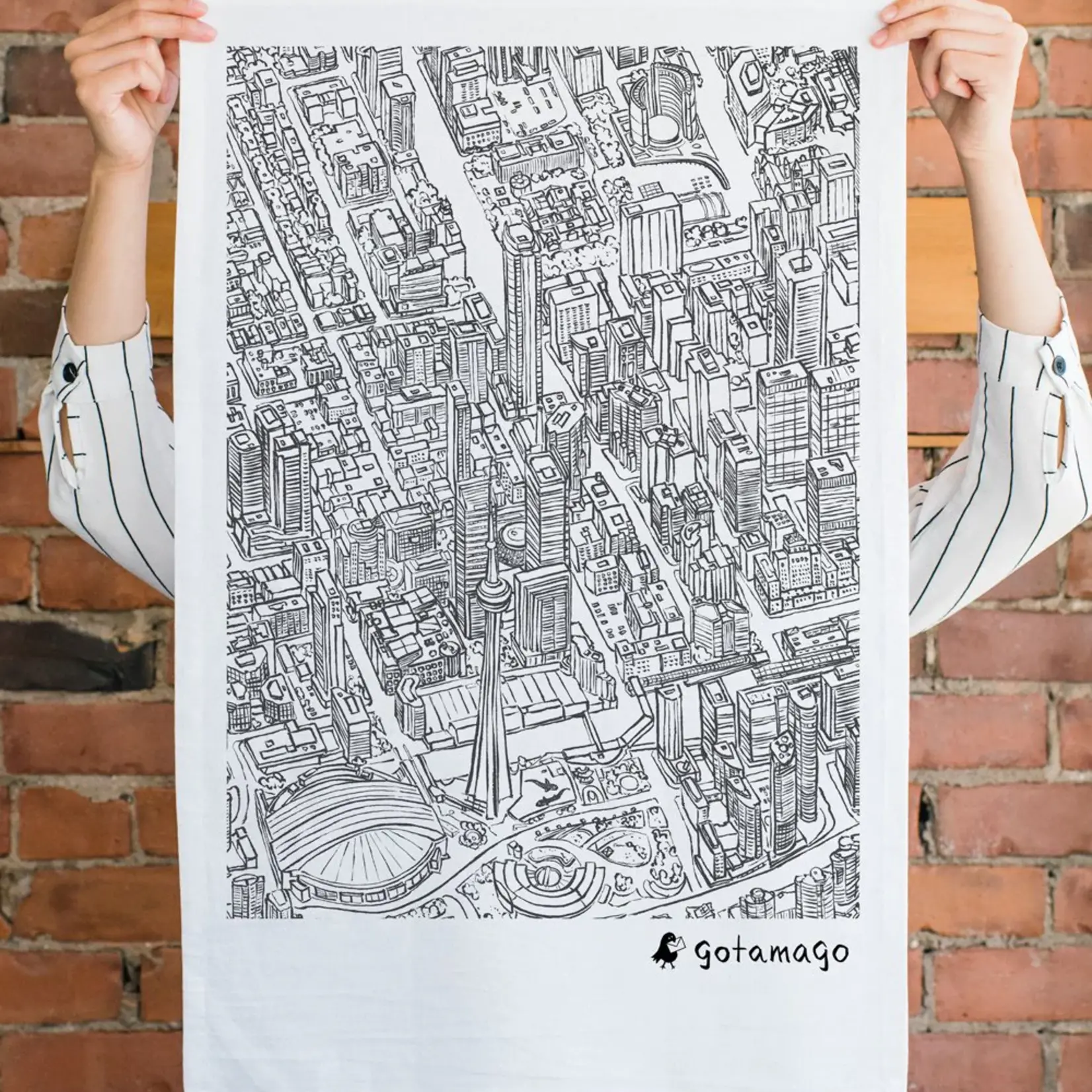 Tea Towel - Toronto Lines (by Gotamago)