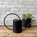 Kanso Designs 2L Stainless Steel Watering Can (Black)