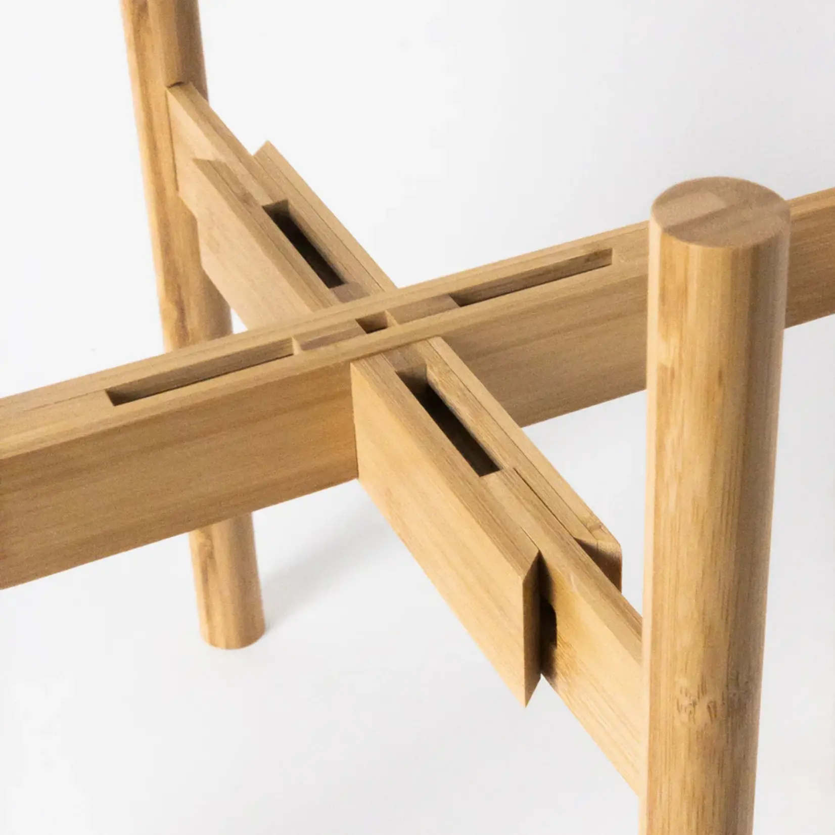 Adjustable Bamboo Plant Stand by Kanso (Light)