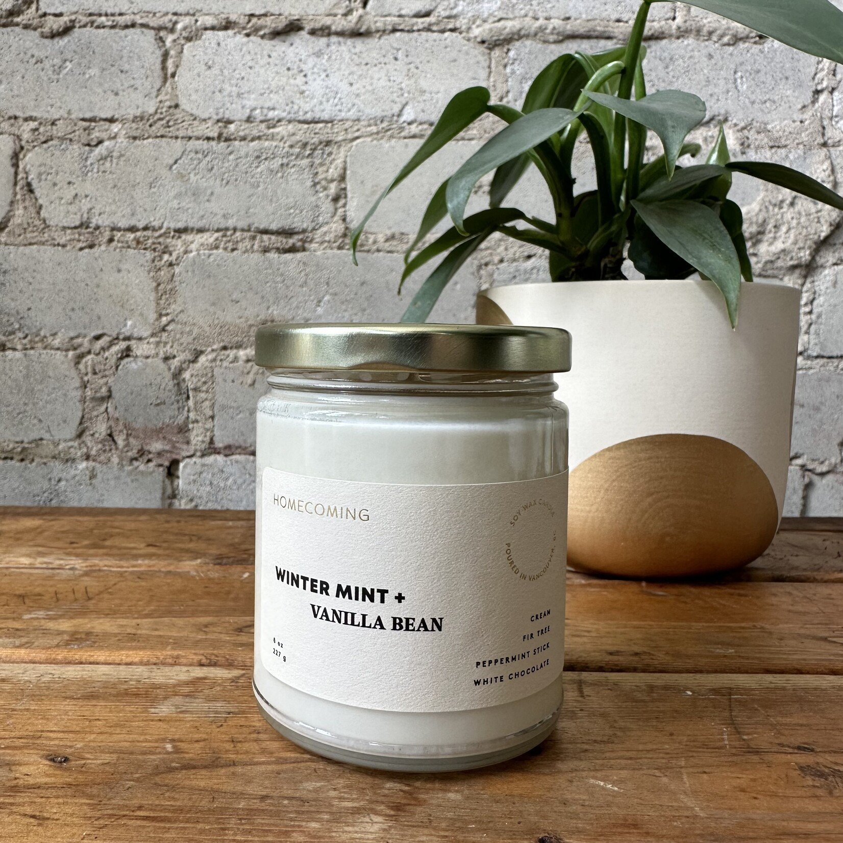 Homecoming Homecoming Candle 8 oz. Winter Mint + Vanilla Bean