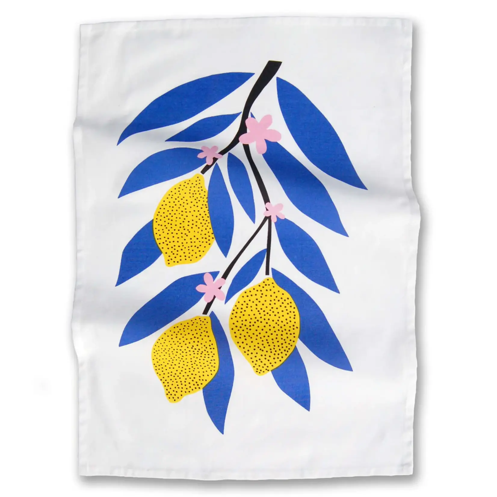 Badger & Burke Tea Towel: Lemon Branch