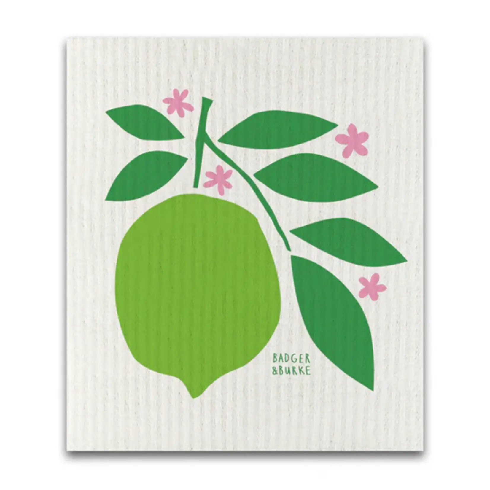 Badger & Burke Badger & Burke: Lime Swedish Dish Cloth