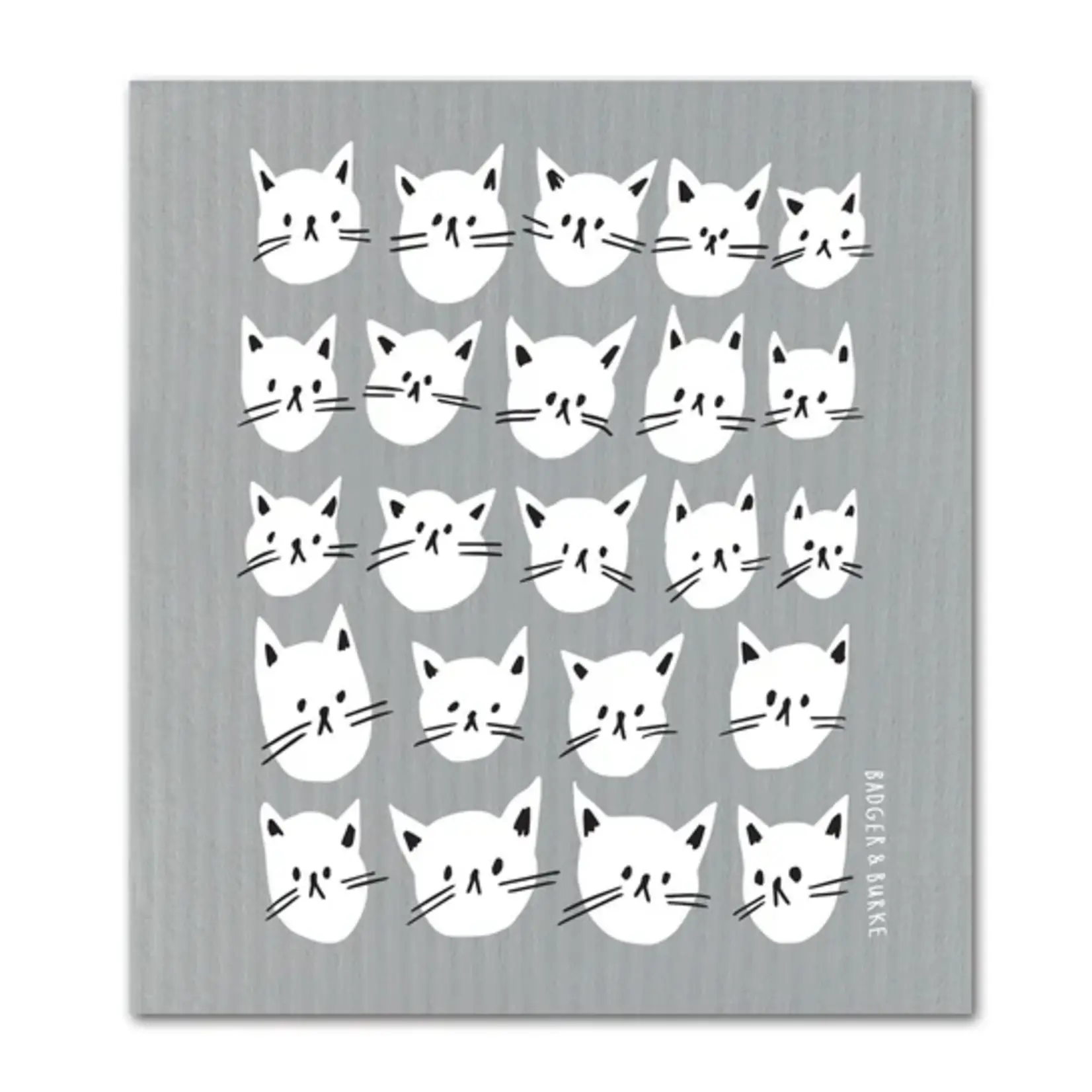 Badger & Burke: Many Cats Swedish Dish Cloth