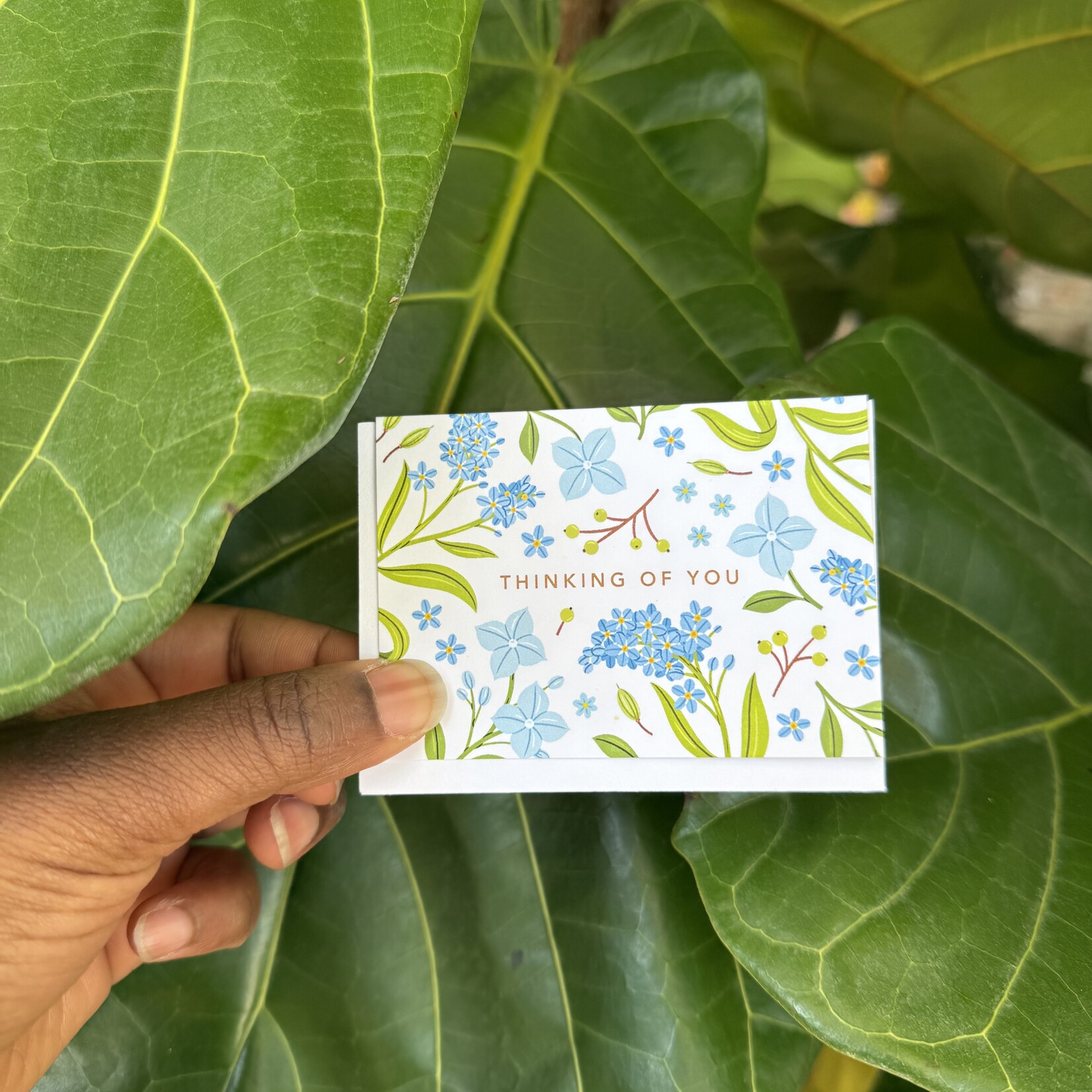 Linden Paper Co. Mini Greeting Card — Thinking of You