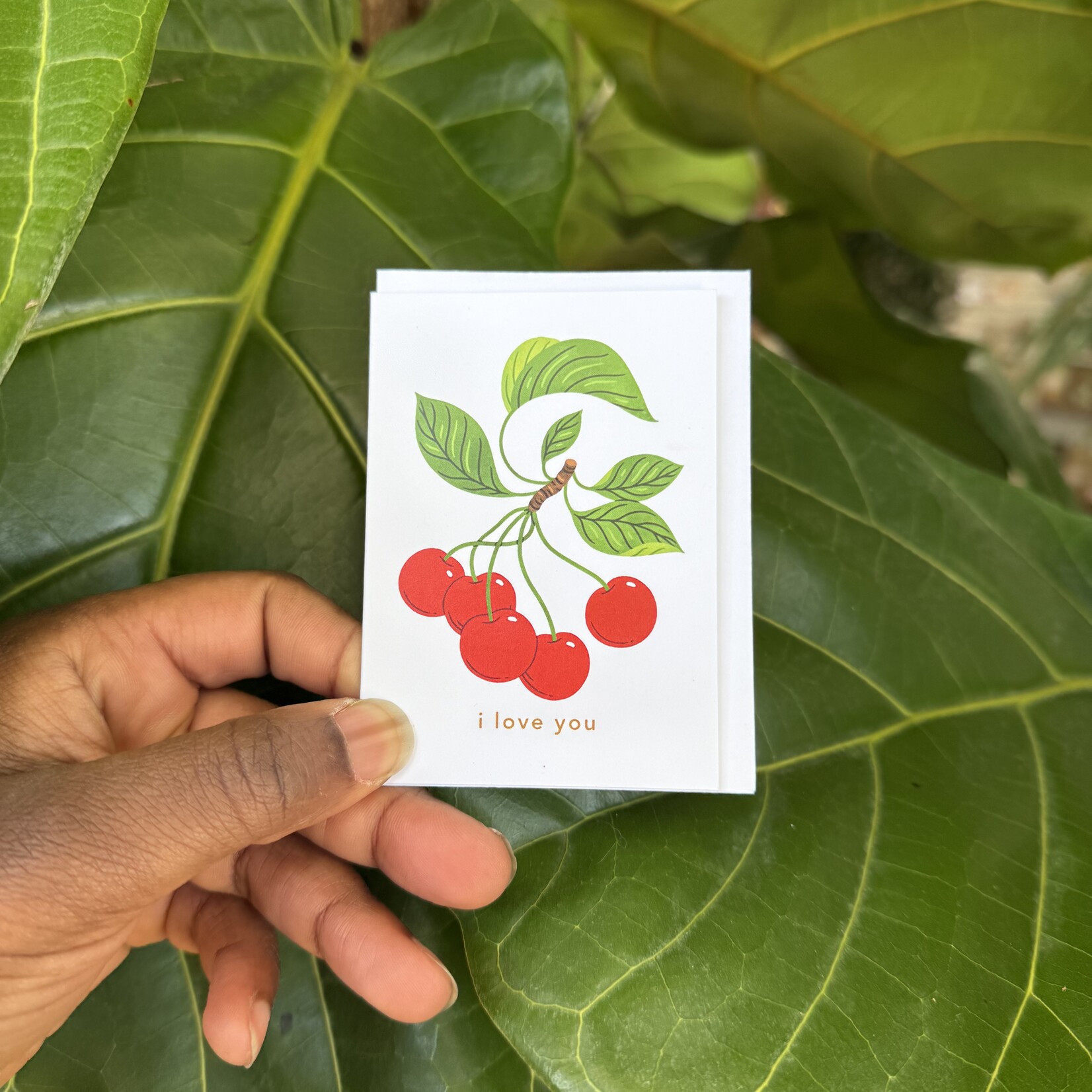 Linden Paper Co. Mini Greeting Card — I love you
