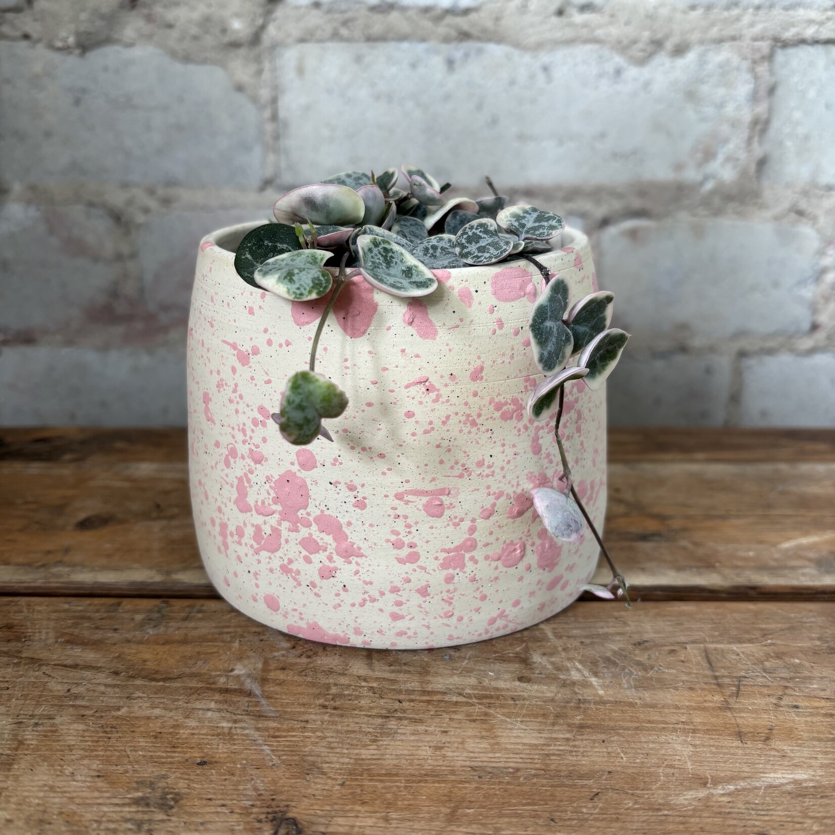 Vicky Makes Things Vicky Makes Ceramics Pink Splash 3.5"