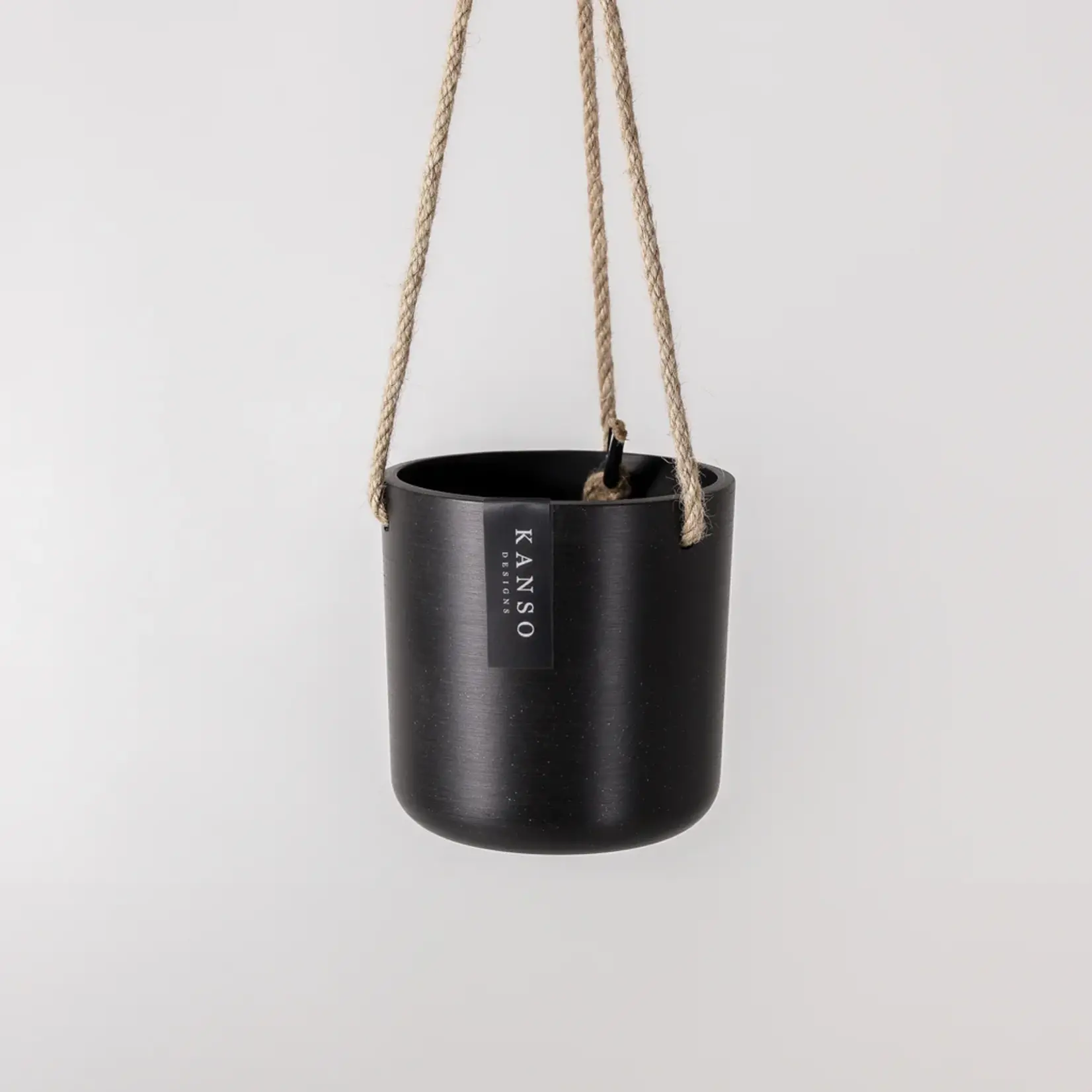 Hanging Planter by Kanso - Black (fits 4")