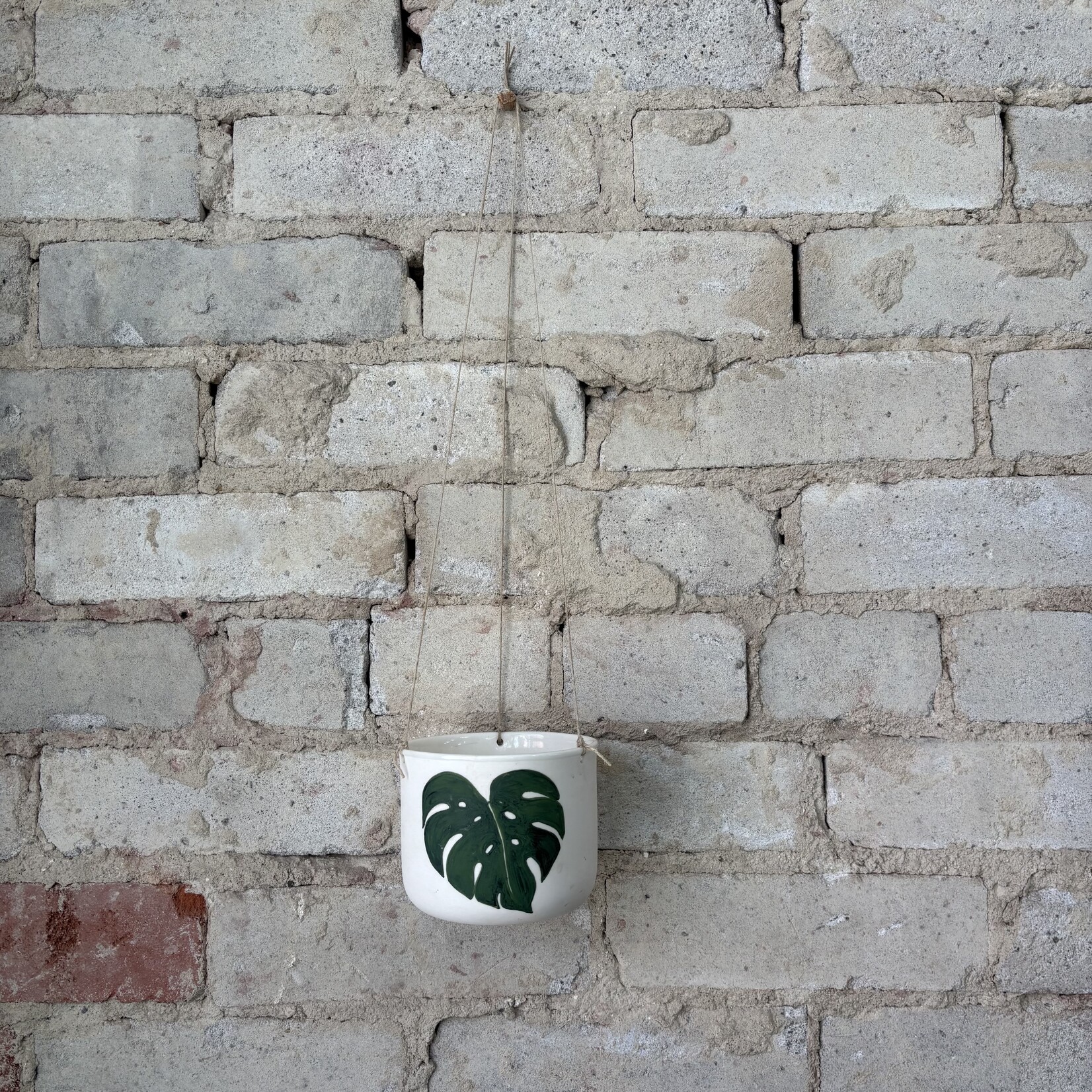 Ceramics: Eikcam Hanging Planter (Monstera)