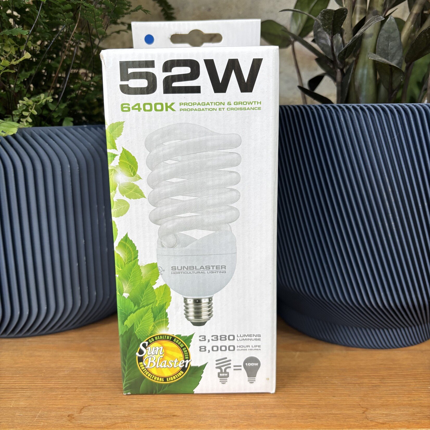 Sunblaster 52W Horticultural Light (Grow Bulb) Cold (6400k)