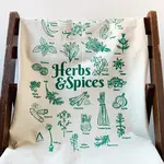 Screenprinted Tea Towel (by Havyn) Herbs