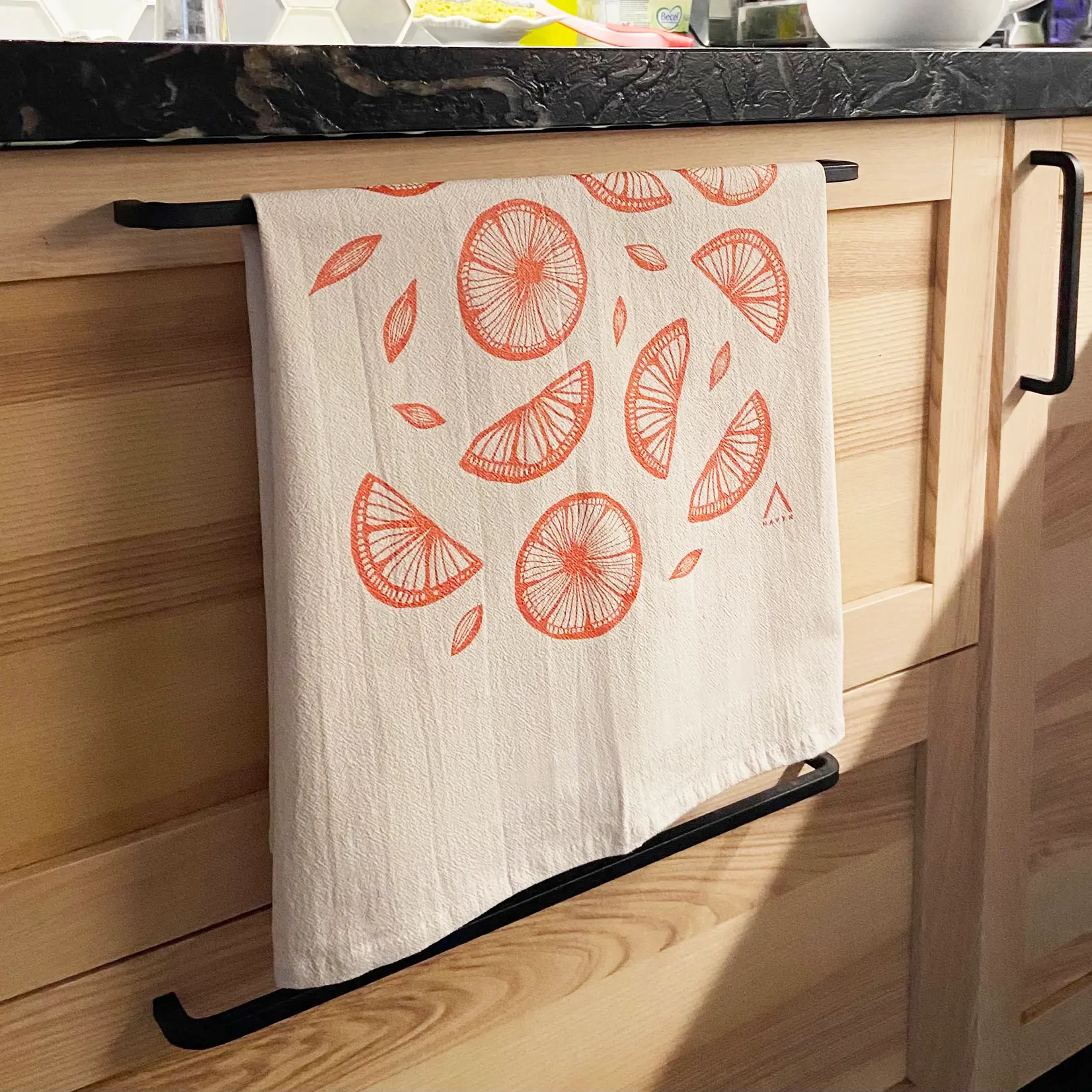Screenprinted Tea Towel (by Havyn) Citrus