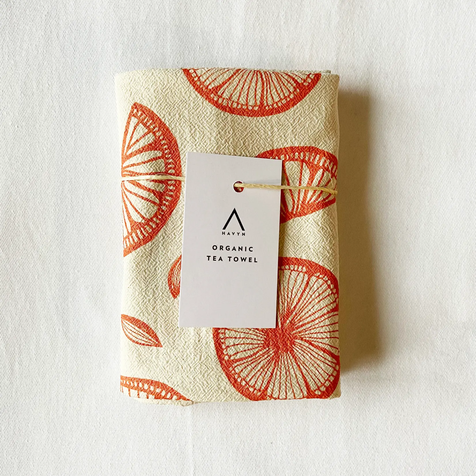 Screenprinted Tea Towel (by Havyn) Citrus