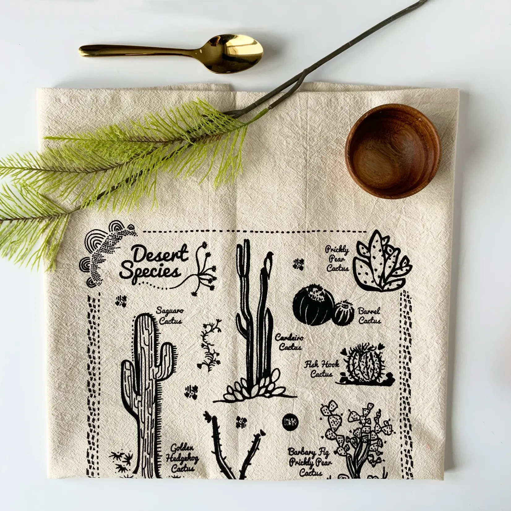 Screenprinted Tea Towel (by Havyn) Desert