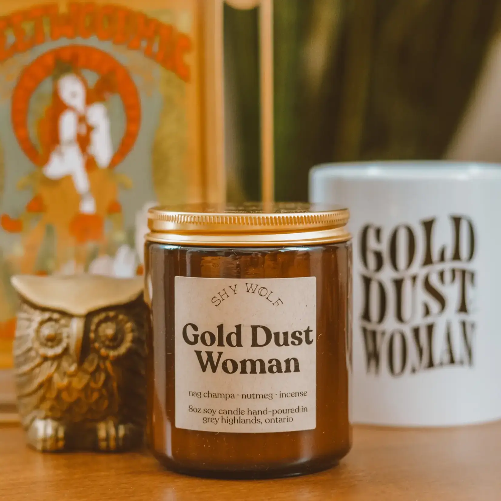 Shy Wolf Candle 8 oz. Gold Dust Woman