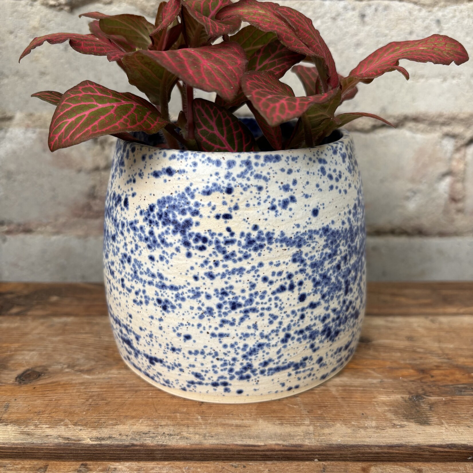 Vicky Makes Things Vicky Makes Ceramics Blue Ink Spot 3.5"