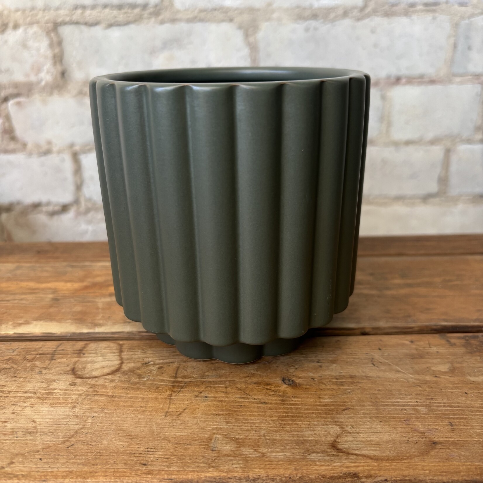 Carmen Pot (fits 4") Dark Green