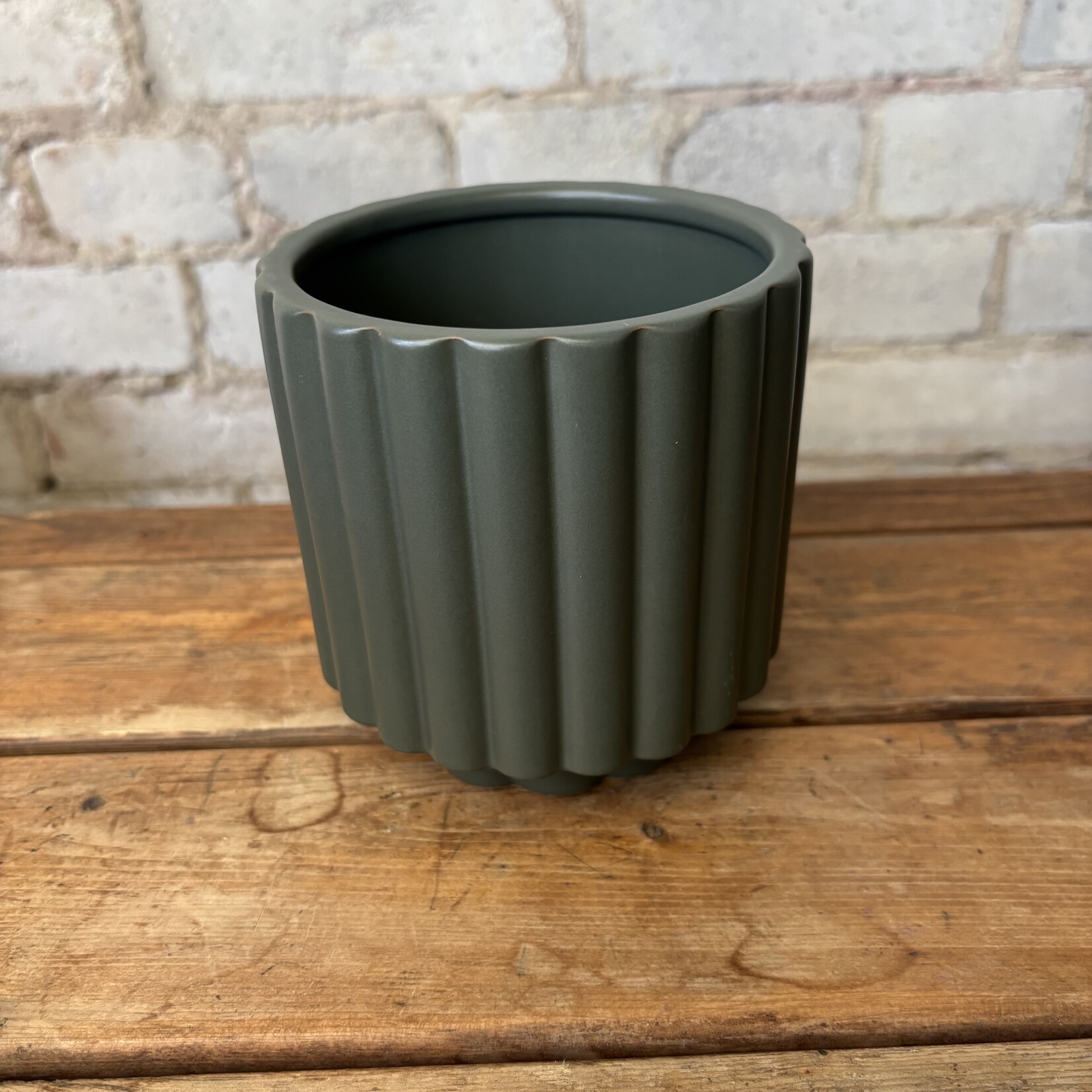 Carmen Pot (fits 4") Dark Green