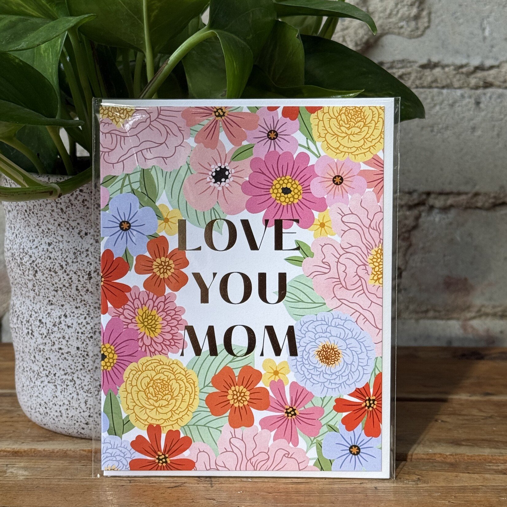 Greeting Card Love You Mom Greeting Card (Linden Paper Co.)