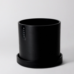 Kanso Designs 'Black' Pot with Saucer (fits 6.5")