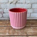 Caris Pot (fits 4.5") Pink/Red