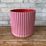 Caris Pot (fits 8") Pink/Red