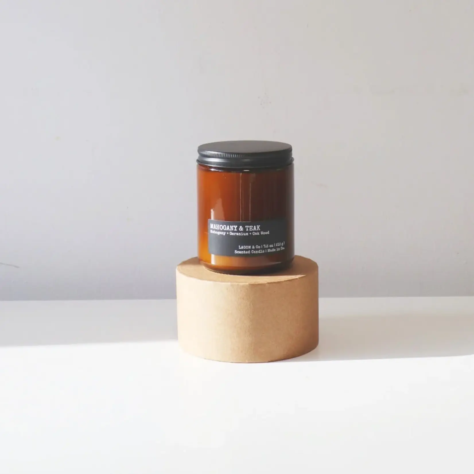 Lagom & Co Lagom & Co 7.5oz Candle 'Mohagany & Teak'
