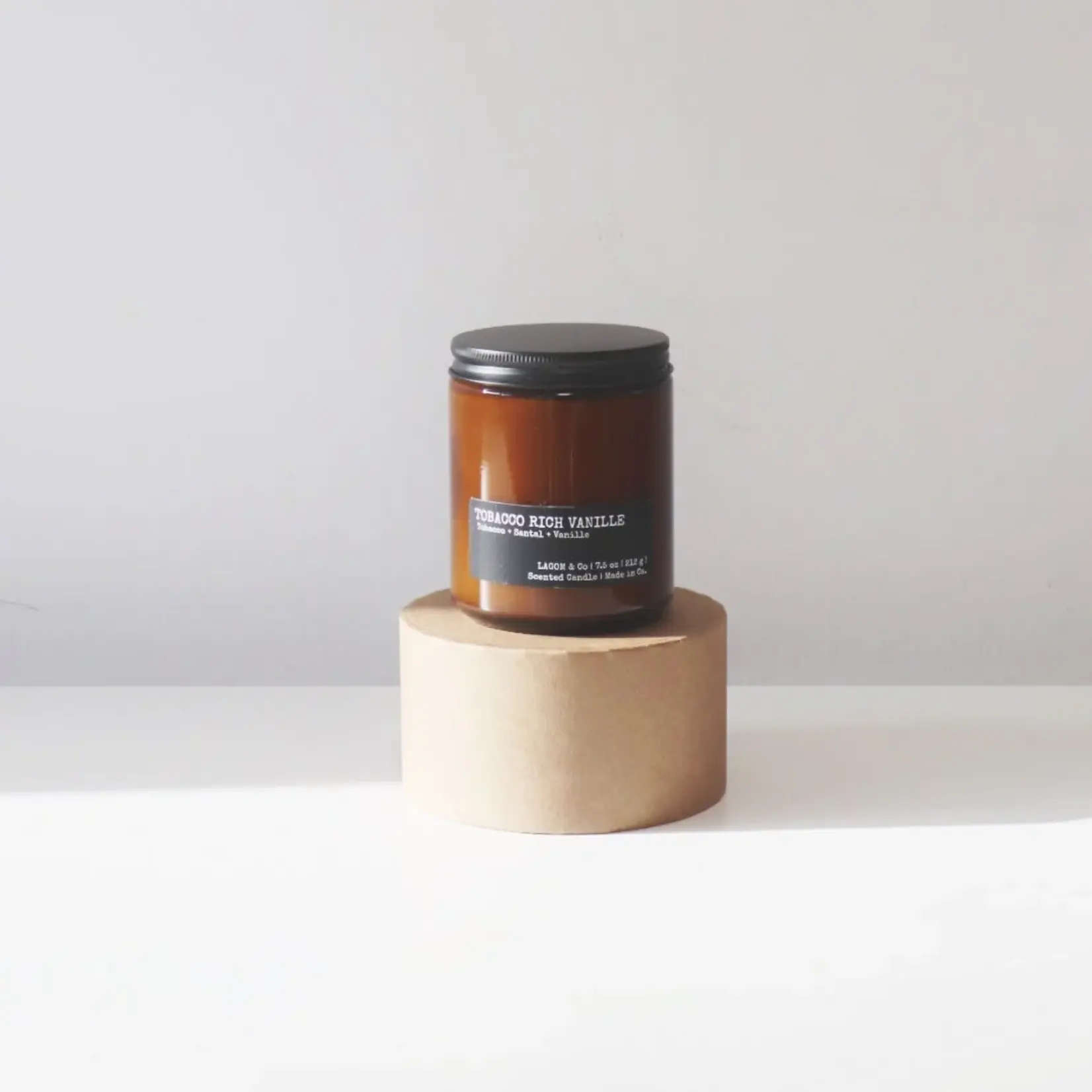 Lagom & Co Lagom & Co 7.5oz Candle 'Tobacco Rich Vanille'