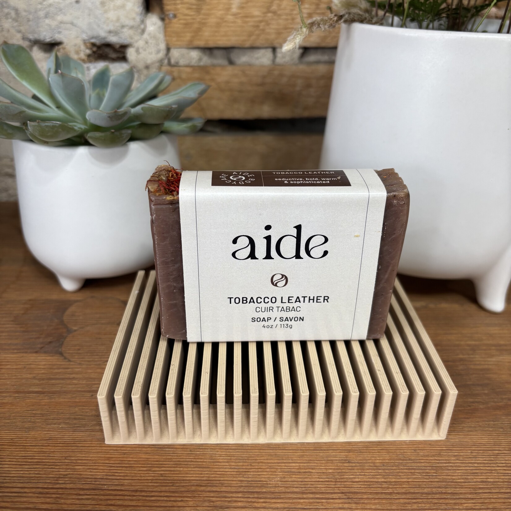 Aide Bodycare Soap Tobacco Leather
