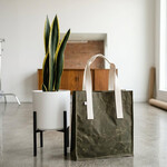 Vela VELA Waxed Canvas Tote Bag - Olive