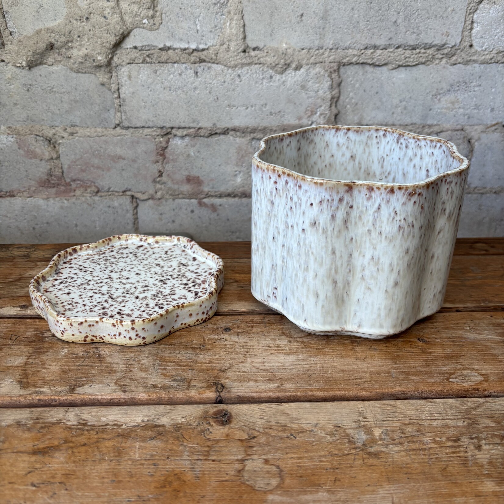 Avenell Pot with Saucer (Fits 5")